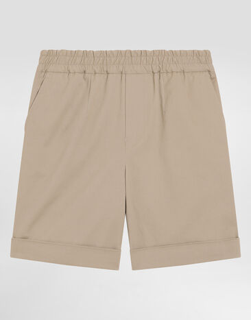 Dolce & Gabbana Gabardine bermuda shorts Beige L43Q88FUFL3