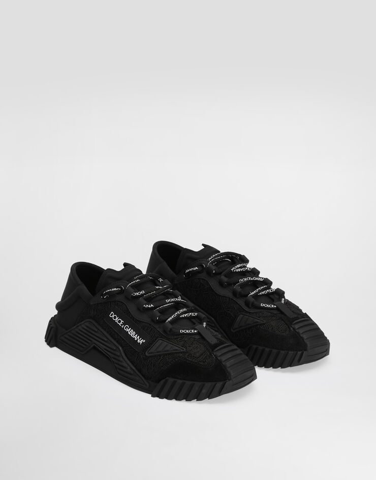 Dolce & Gabbana NS1 拼接材质套穿式运动鞋 黑 CK1837AX372