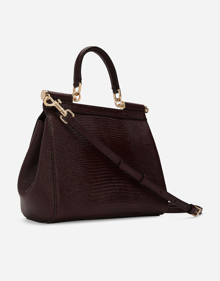 Dolce & Gabbana 미디엄 시실리 핸드백 보르도 BB6003A1095