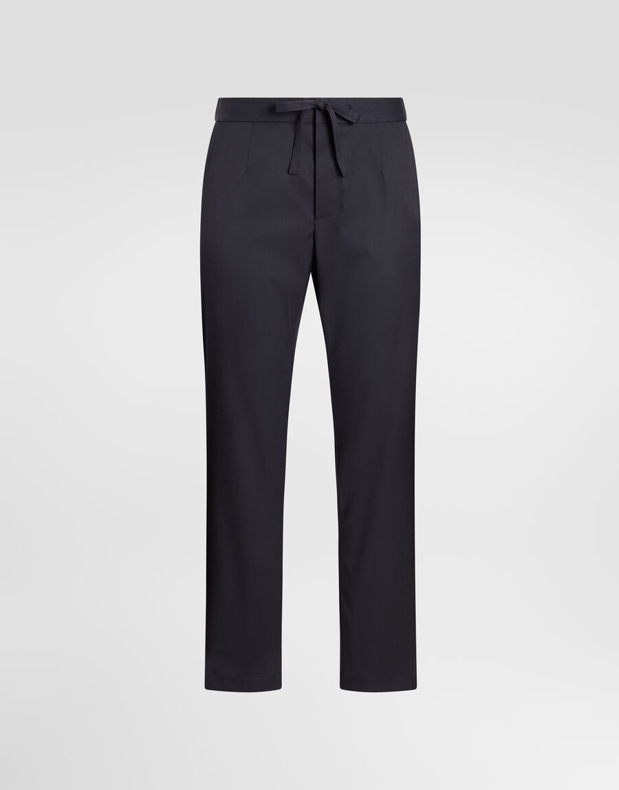 Technical wool jogging trousers