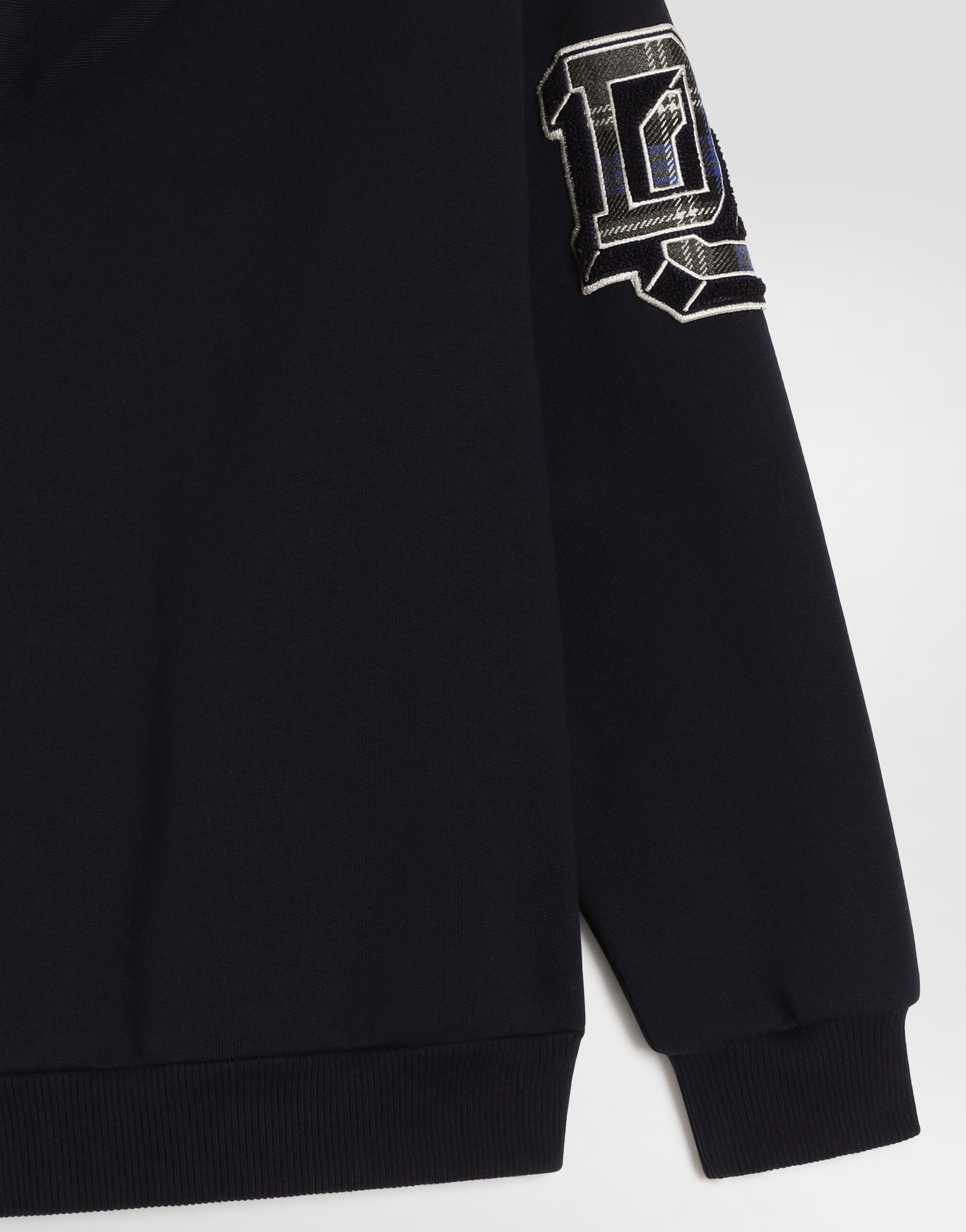のボーイズ パッチ コットン フーディ | Dolce&Gabbana®