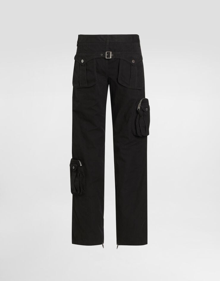 Dolce & Gabbana Waxed faille trousers Dolce & Gabbana Waxed faille trousers Black GV0QETHUMS8