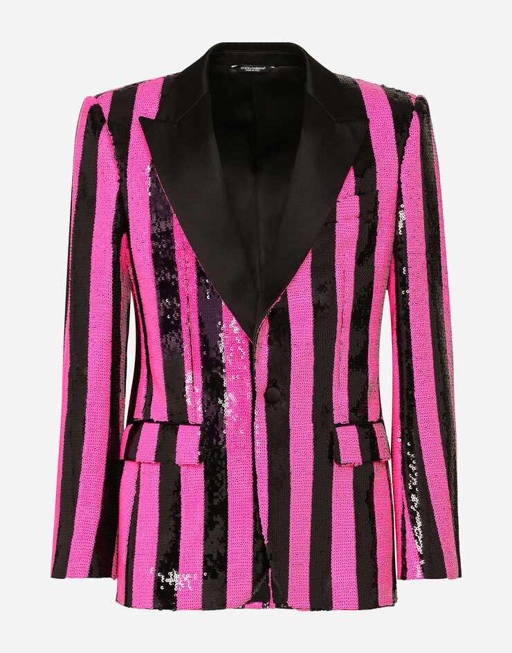 Dolce & Gabbana Sequined Sicilia-fit jacket Multicolor G2SM5TFLSGX