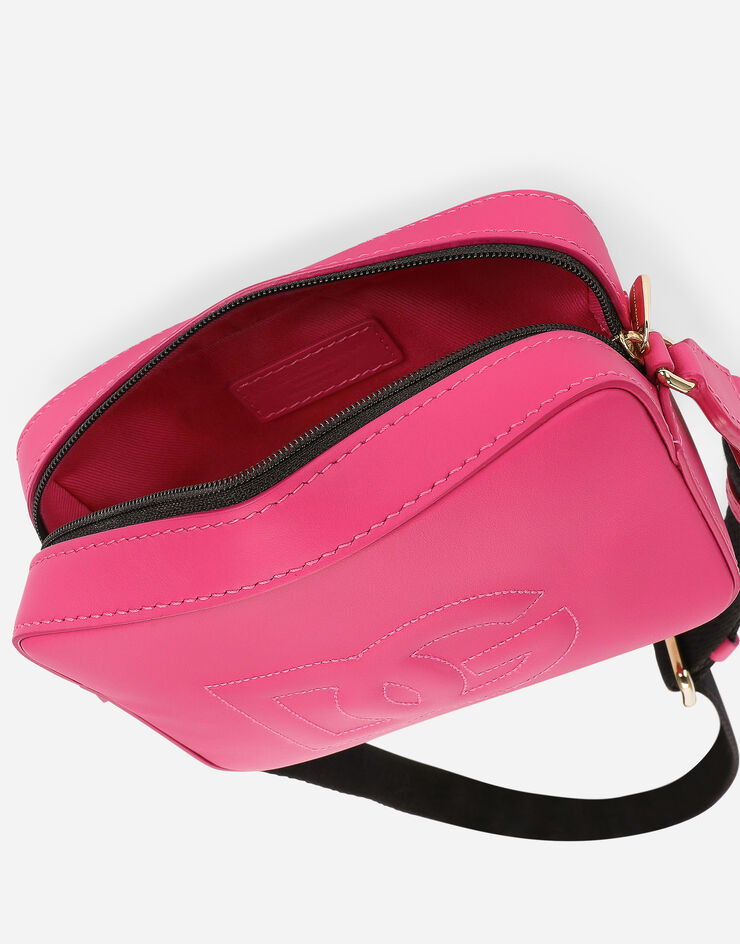 Dolce & Gabbana Crossbody bag with embossed DG logo Fuchsia EB0100AC511