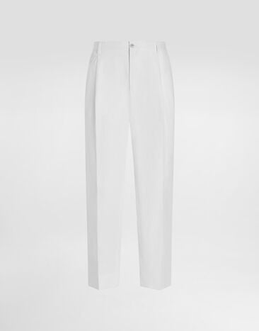 Dolce & Gabbana Pantalón de lino Blanco GV4EEZFU4JB
