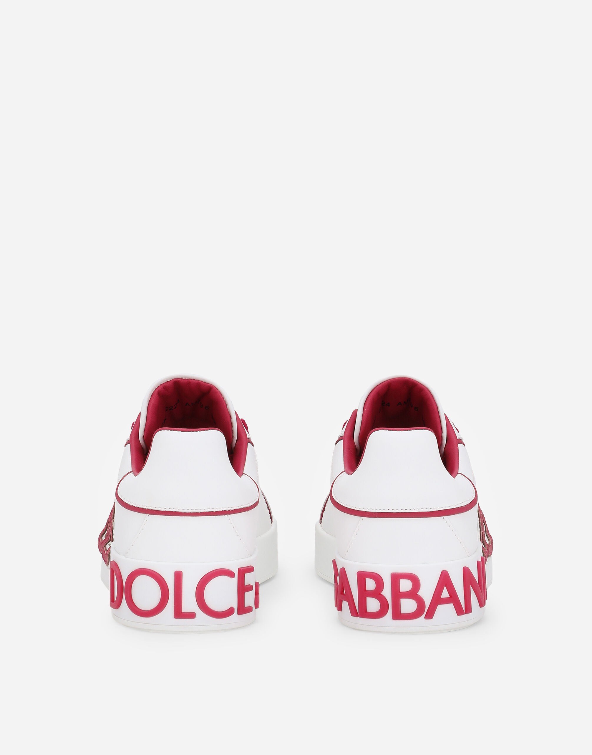 Dolce & gabbana white red portofino sneakers new arrivals