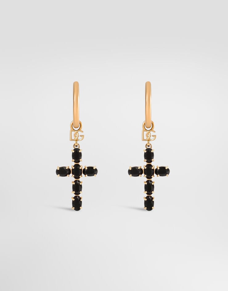 Dolce & Gabbana Earrings with crystal rhinestone crosses Dolce & Gabbana Earrings with crystal rhinestone crosses Multicolor WEQ2D6W1111