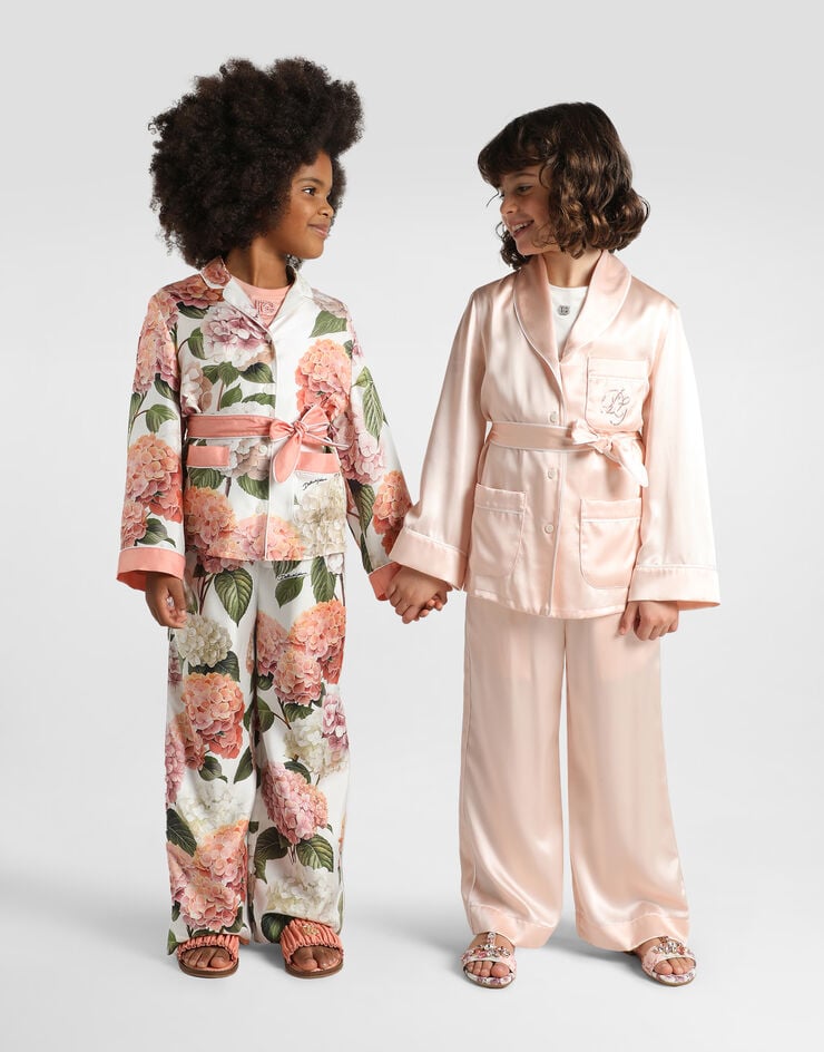 Dolce & Gabbana Silk satin vanity trousers Pink L53P44FU1AU