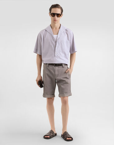 Dolce & Gabbana Cotton bermuda shorts Grey GP1J4TFUFL3