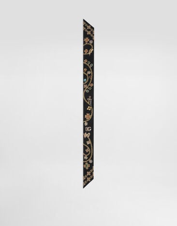 Dolce & Gabbana Silk twill bandeau Multicolor FS215AGDDAW