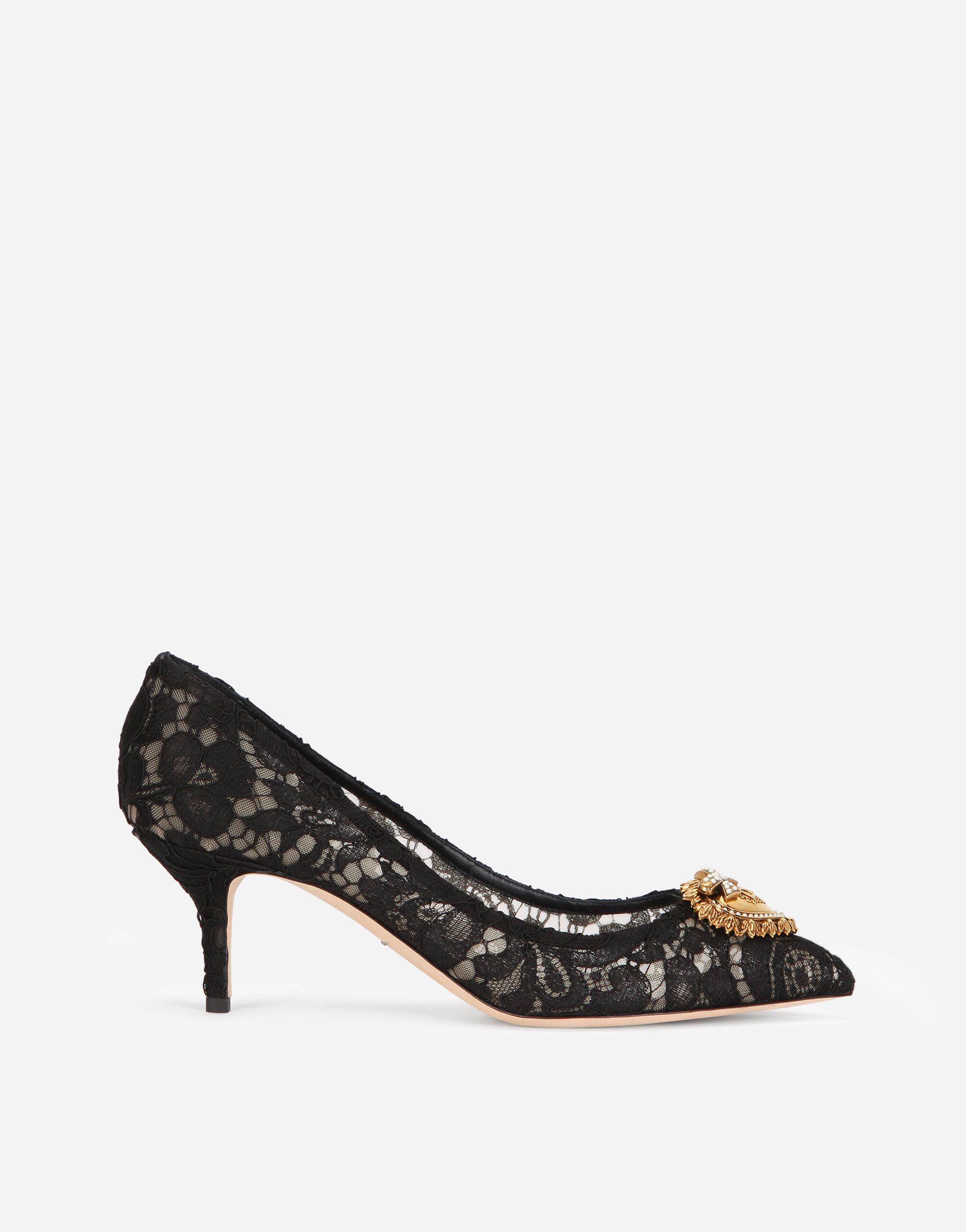 Decollete pizzo nero top