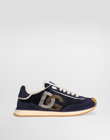 Dolce & Gabbana Mixed-material DG Cushion sneakers Blue CK2288A6N32