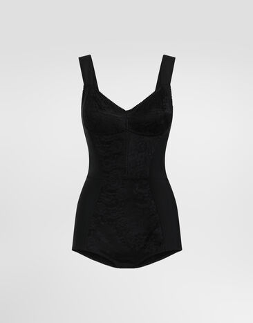 Dolce & Gabbana Corset bodysuit White F7X07TGDCLQ