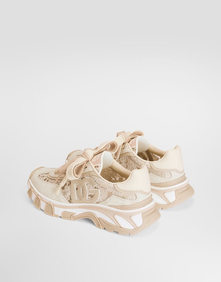 Dolce & Gabbana DG country road sneakers in lace Dolce & Gabbana DG country road sneakers in lace Cream CK2417AX627