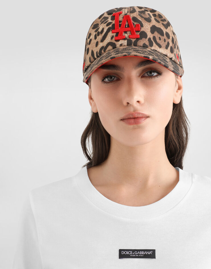 Dolce & Gabbana Dolce&Gabbana X ’47 Los Angeles Dodgers Baseballkappe Mit Leo-Print Multicolor IH152MGI214