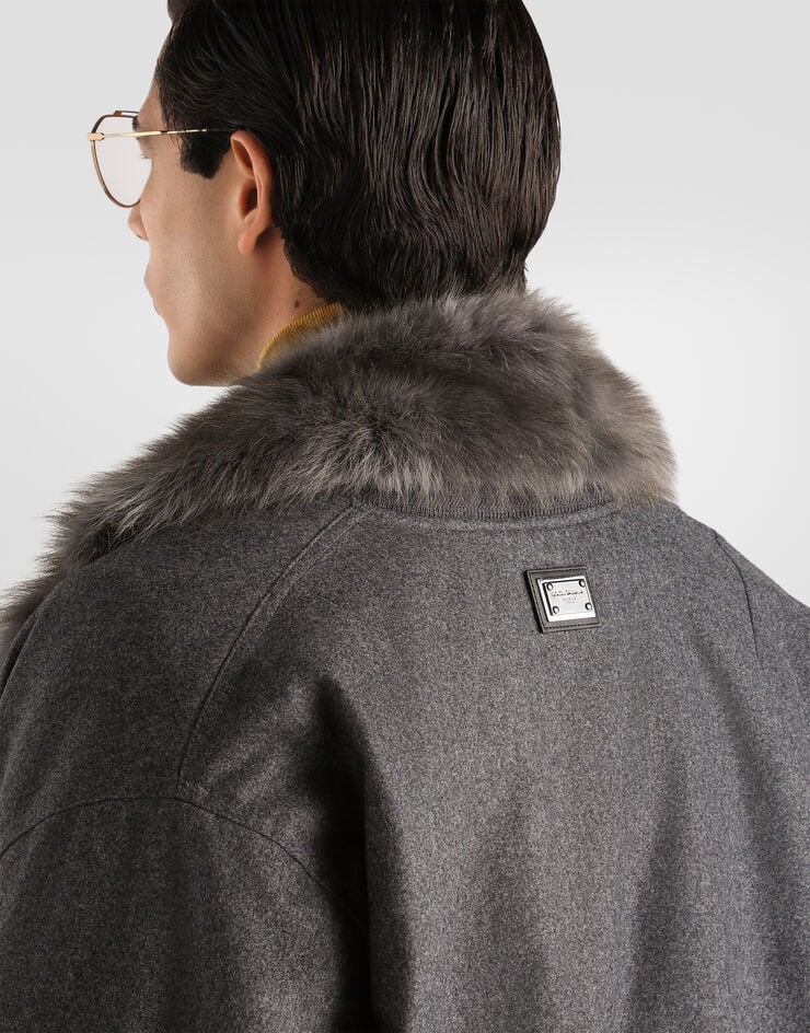 Dolce & Gabbana Padded wool flannel bomber jacket Dolce & Gabbana Padded wool flannel bomber jacket G9CLATFU291