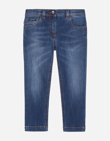 Dolce & Gabbana Washed stretch denim skinny jeans Black EB0003AB000