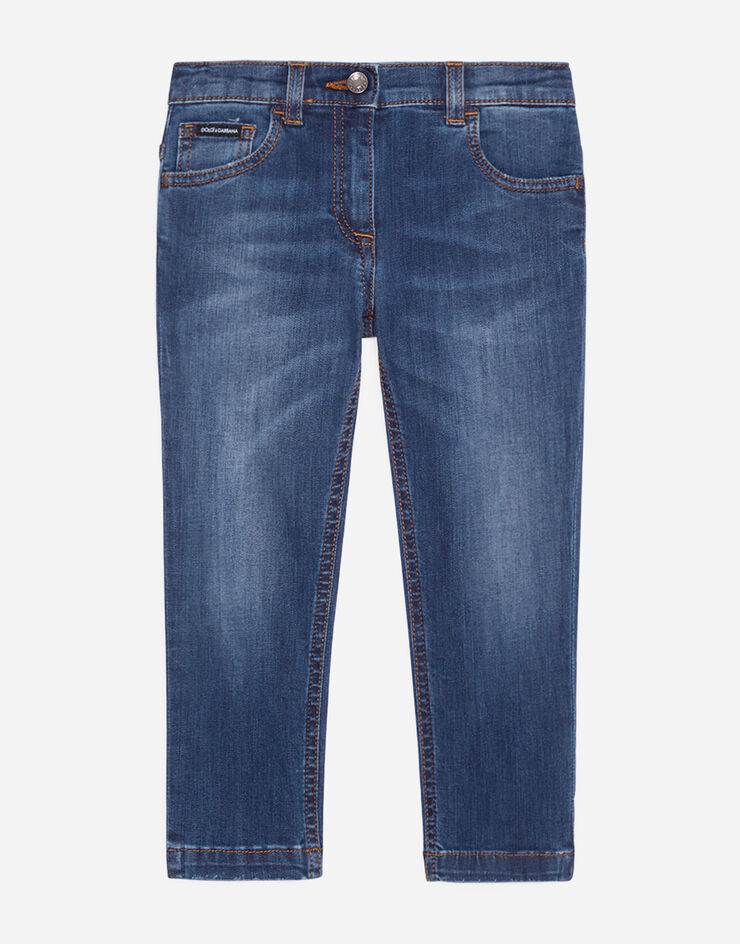 Dolce & Gabbana Jeans skinny in denim stretch lavato Blu L51F53LD719