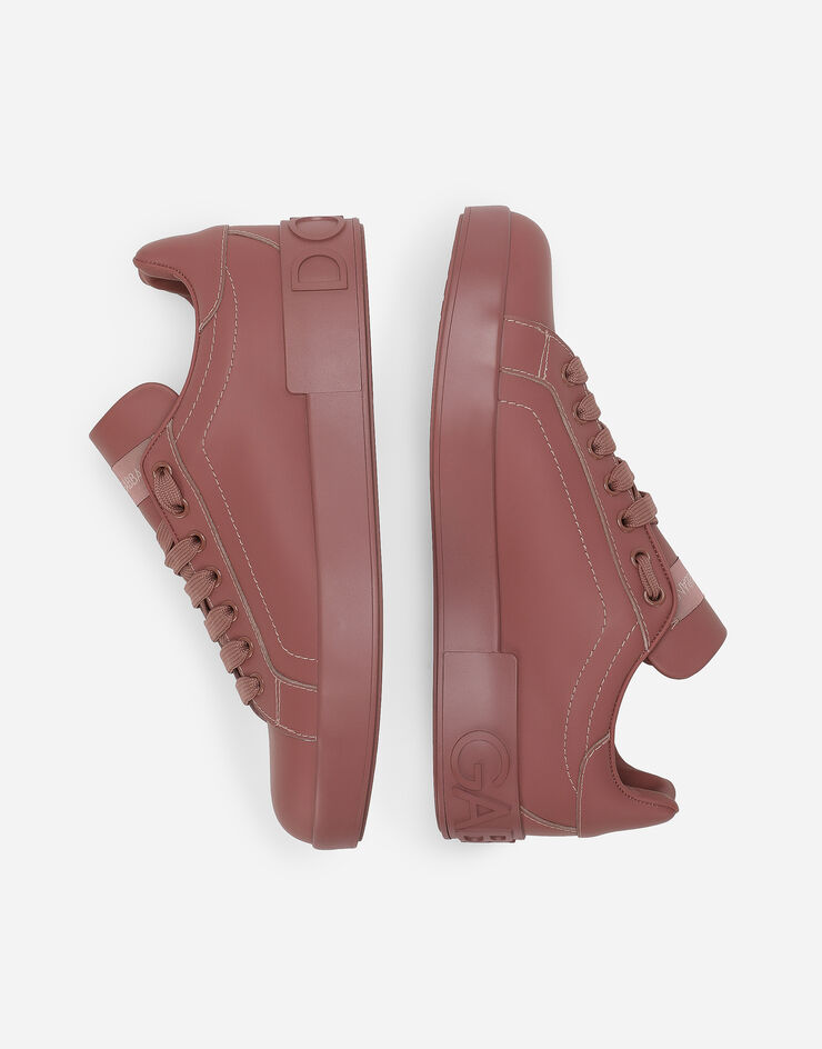 Dolce & Gabbana Sneaker Portofino aus Kalbsleder Rosa CK1544A1065