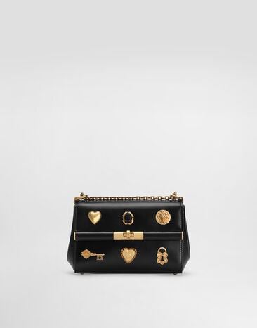 Dolce & Gabbana City Bag Mini Marlene aus gekrispeltem Kalbsleder Mehrfarbig BB7766AG680