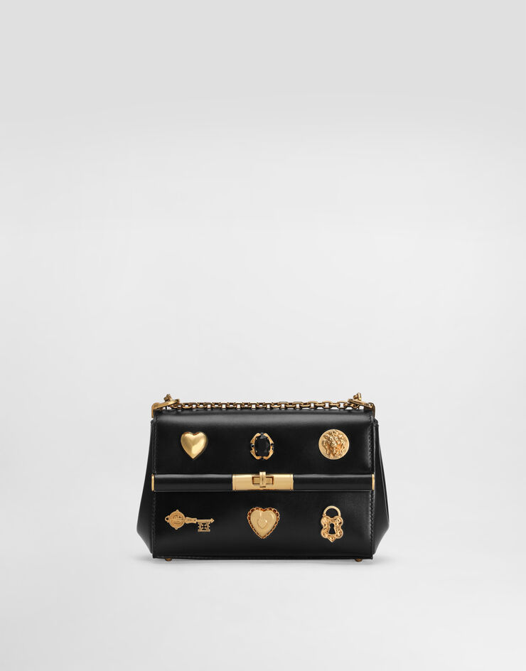 Dolce & Gabbana City Bag Mini Marlene aus gekrispeltem Kalbsleder Mehrfarbig BB7766AG680