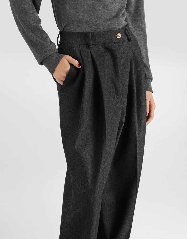 Dolce & Gabbana Wool flannel trousers Dolce & Gabbana Wool flannel trousers Grey FTDNATFU291