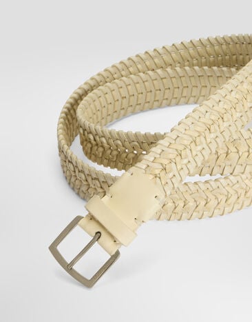 Dolce & Gabbana Woven leather belt Dolce & Gabbana Woven leather belt Beige BC4894A6H39