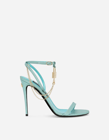 Dolce & Gabbana Sandalia de karung Verde CR1615AQ920
