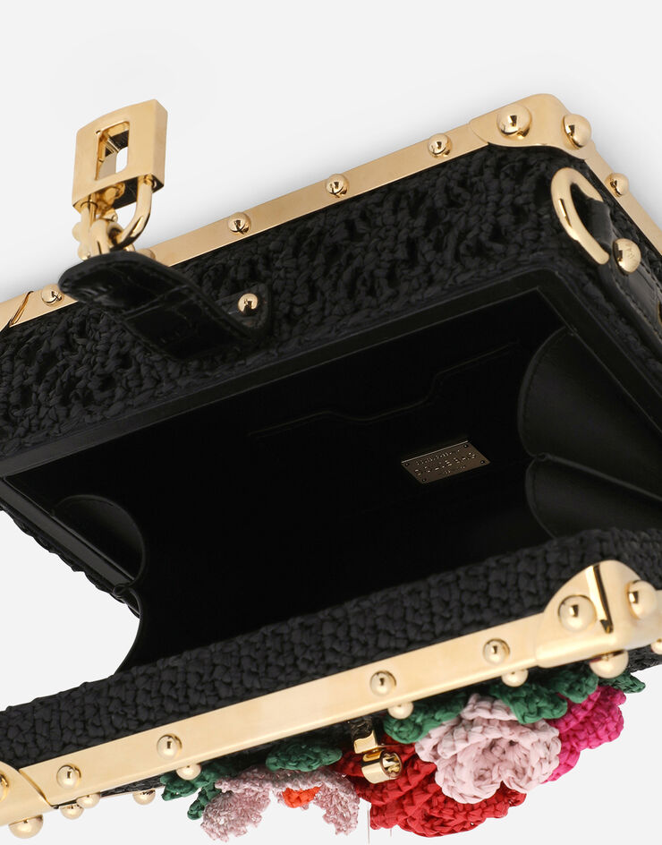 Dolce & Gabbana Raffia crochet Dolce Box bag Multicolor BB7165AY616