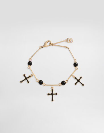 Dolce & Gabbana Bracelet with cross charms Gold WBQ2D4W1111