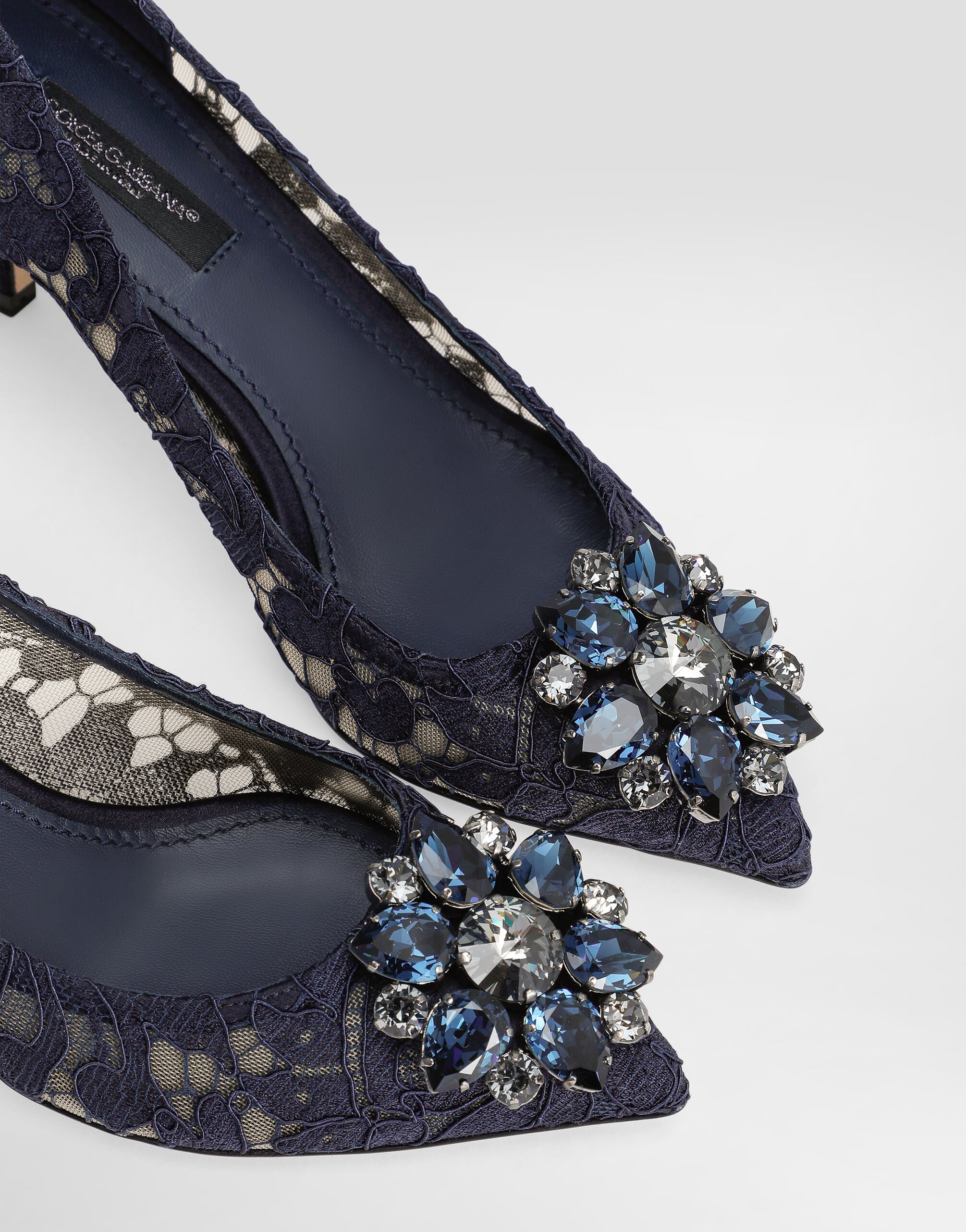 Pump In Taormina Lace With Crystals - Women | Dolce&Gabbana