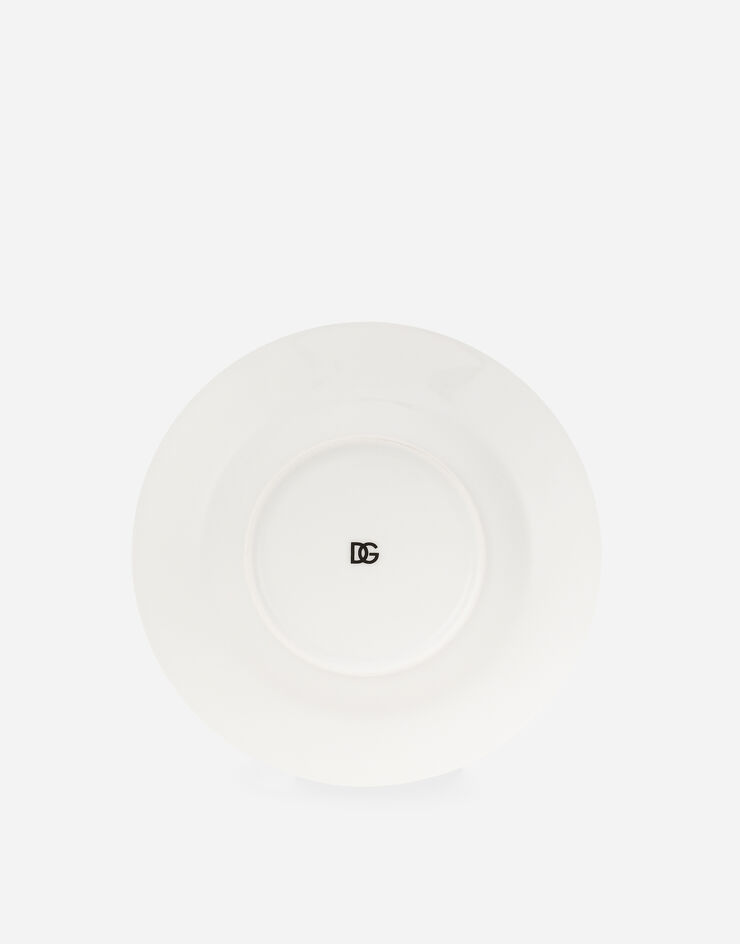 Dolce & Gabbana Set 2 Porcelain Soup Plates Multicolor TC0S05TCALH