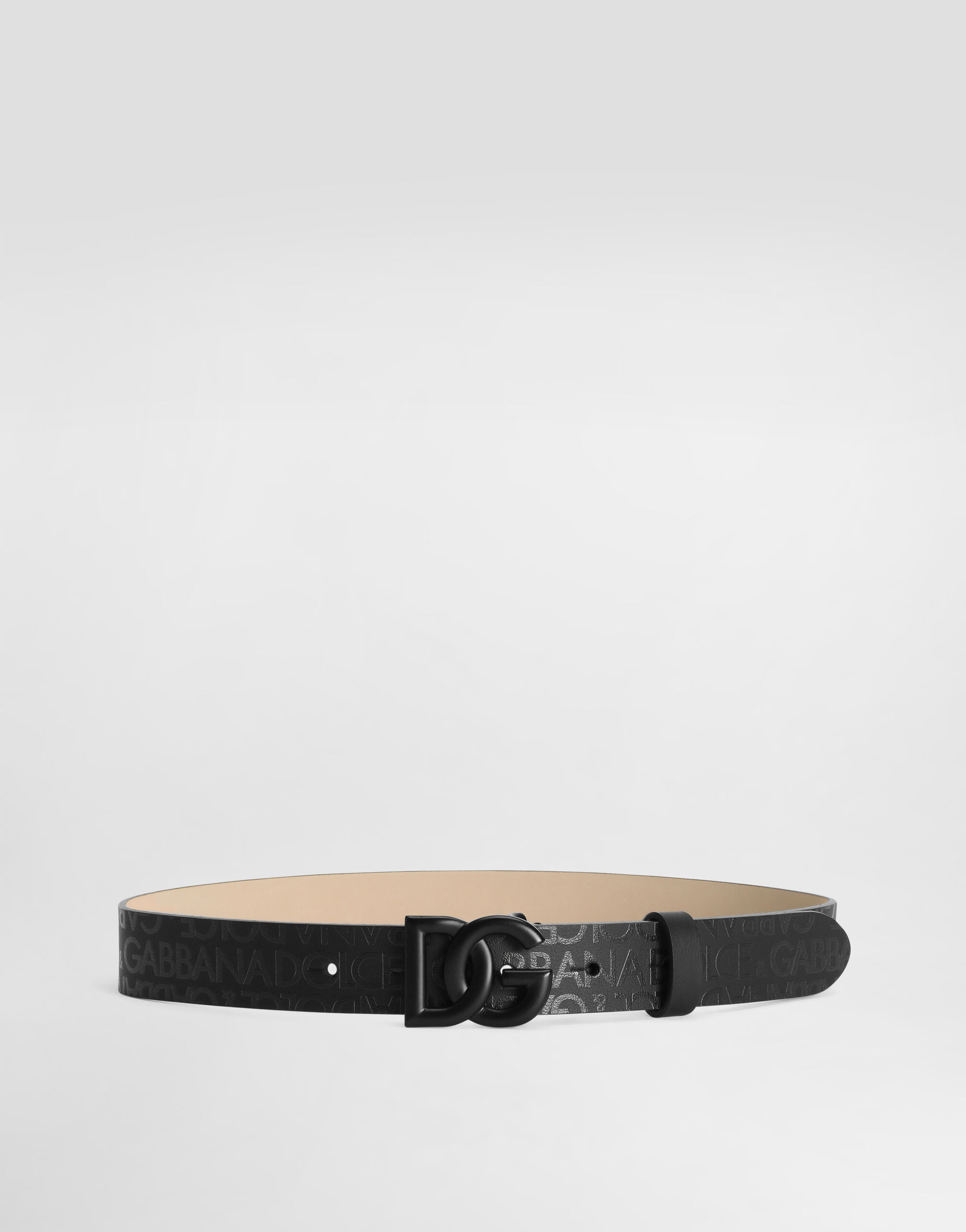 Blackのボーイズ DGロゴ カーフスキン ベルト | Dolce&Gabbana®