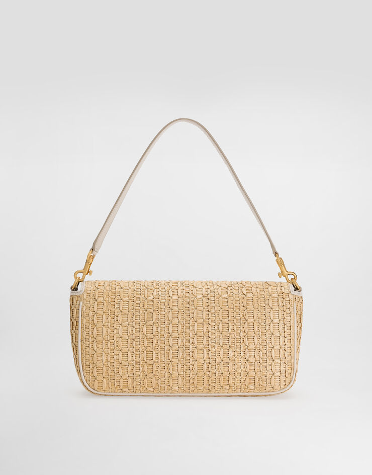 Dolce & Gabbana Schultertasche aus gehäkeltem Bast Mehrfarbig BB7837AC705