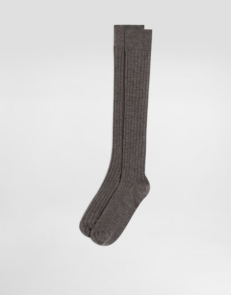 Dolce & Gabbana Ribbed socks Grey FXP06TJGMGM