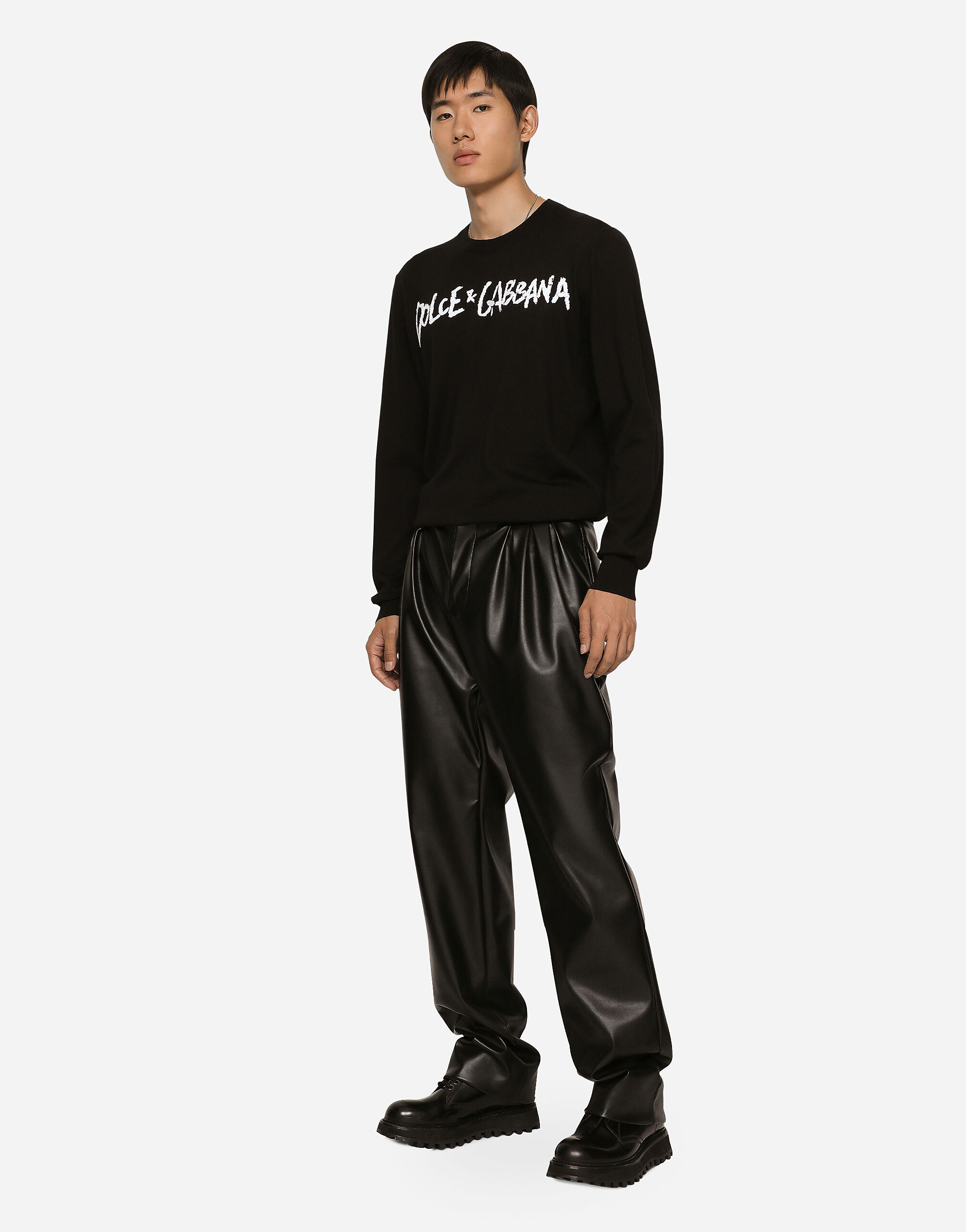 ブラックのメンズ Sweatshirt in cotton jersey | Dolce&Gabbana®