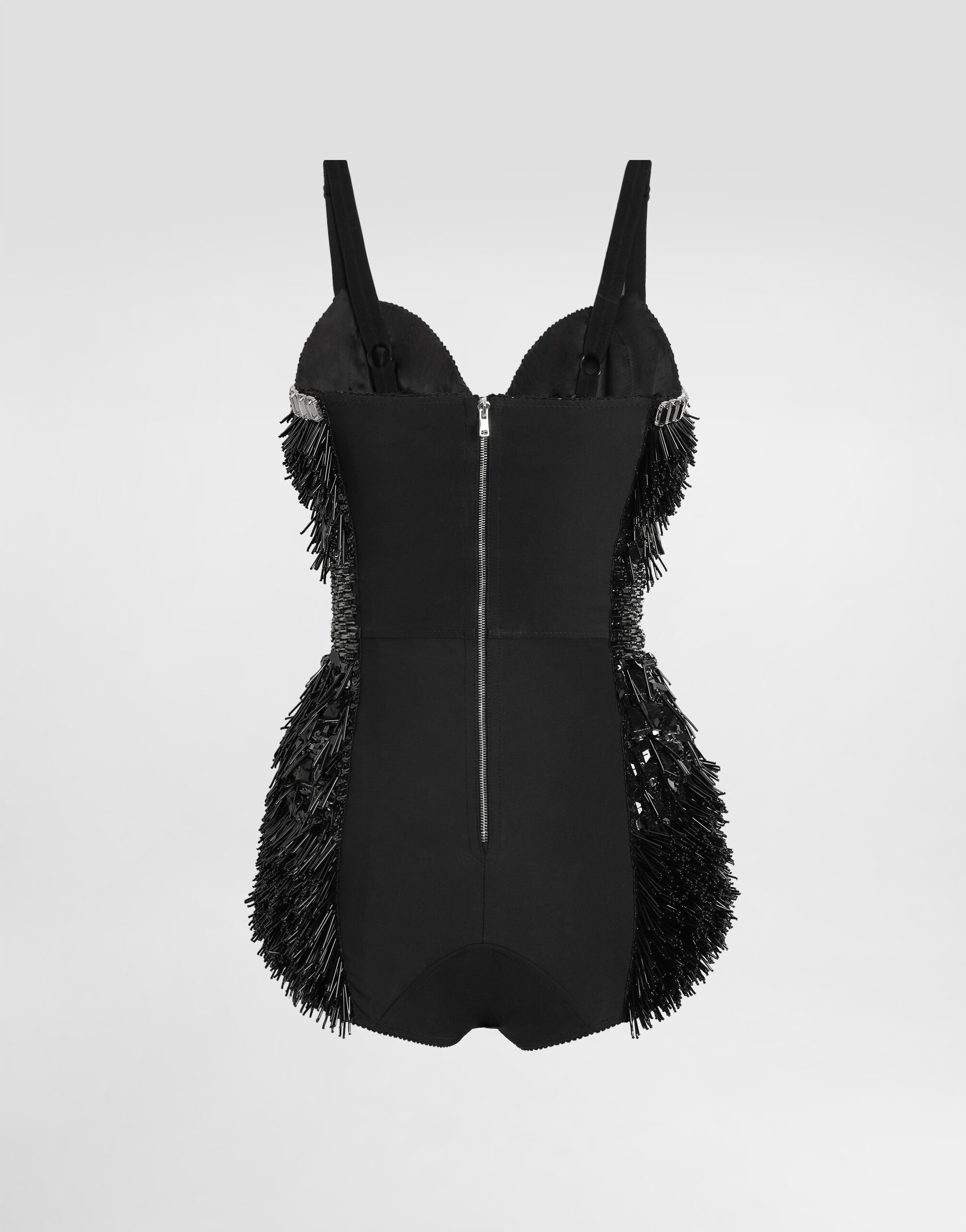 Multicolorのウィメンズ Sequined and micro-beaded bodysuit | Dolce&Gabbana®