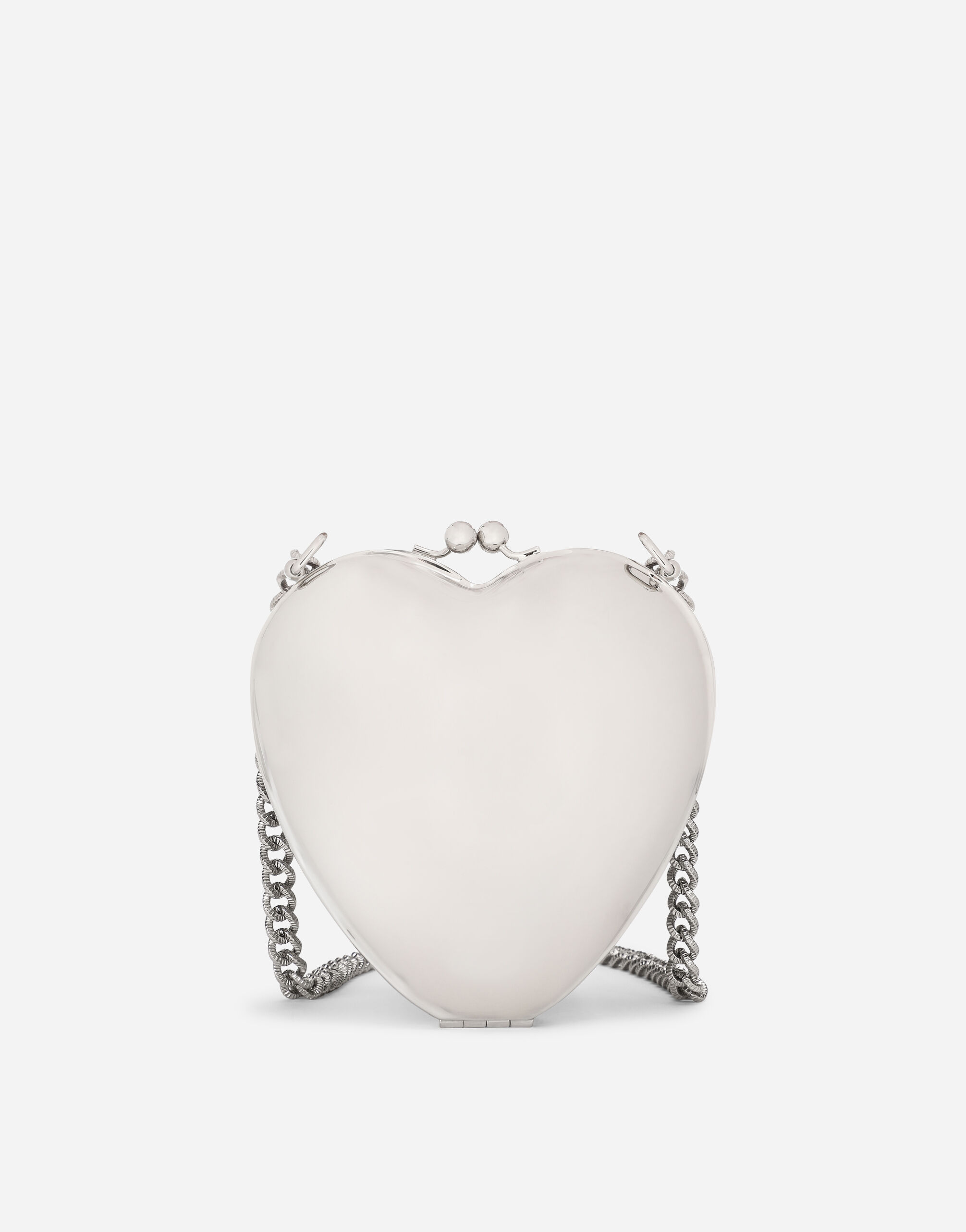 注目ブランドのギフト Metal in embellishment crystal with bag heart Devotion トップス