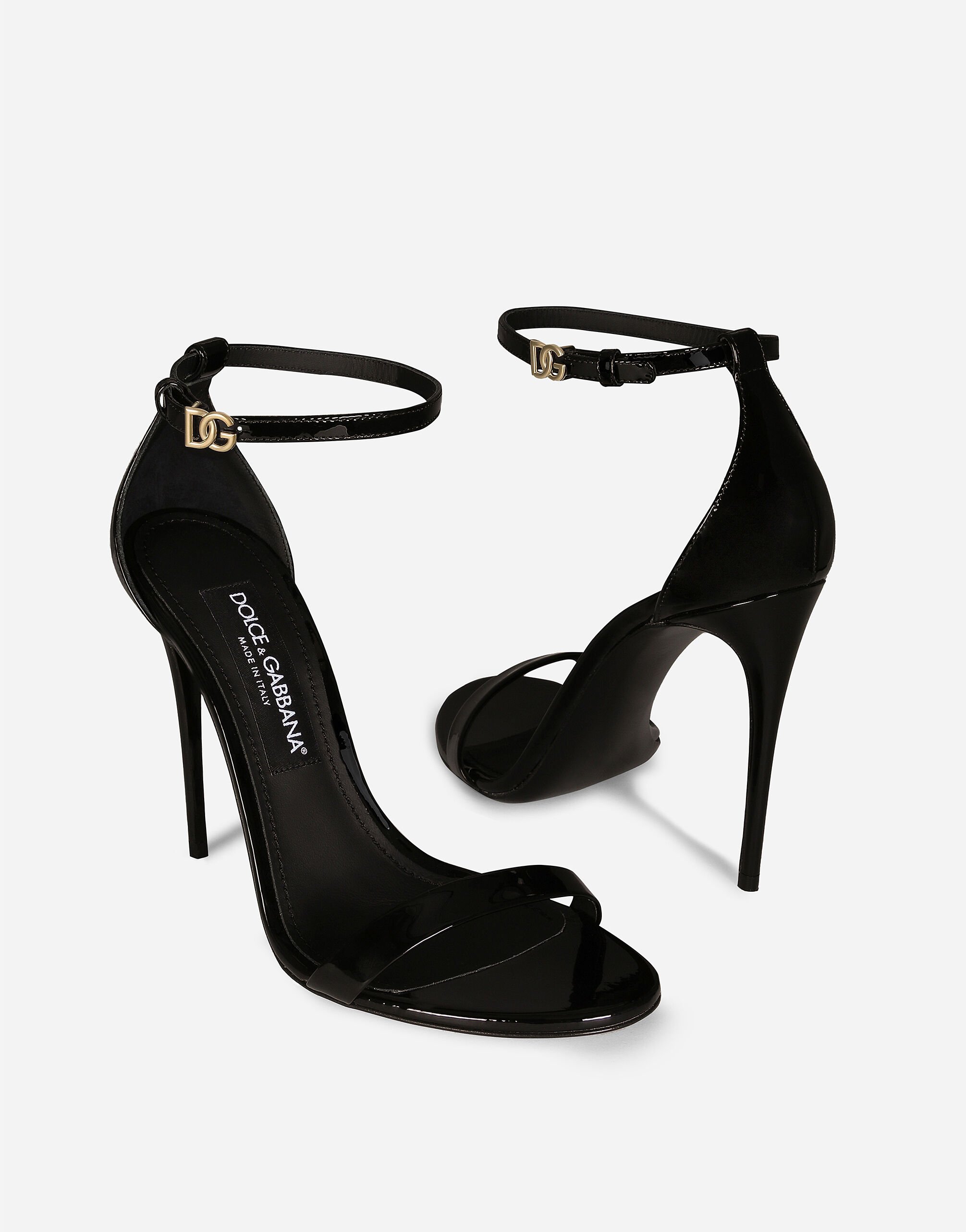パンプス DOLCE  GABBANA Women Sandals CR1717 A147189718 Black Satin T-bar sandals in Black for Women | Dolce&Gabbana® US