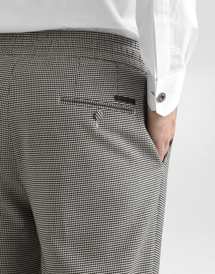 Dolce & Gabbana Wool houndstooth joggers Multicolor GP12QTFQZAG