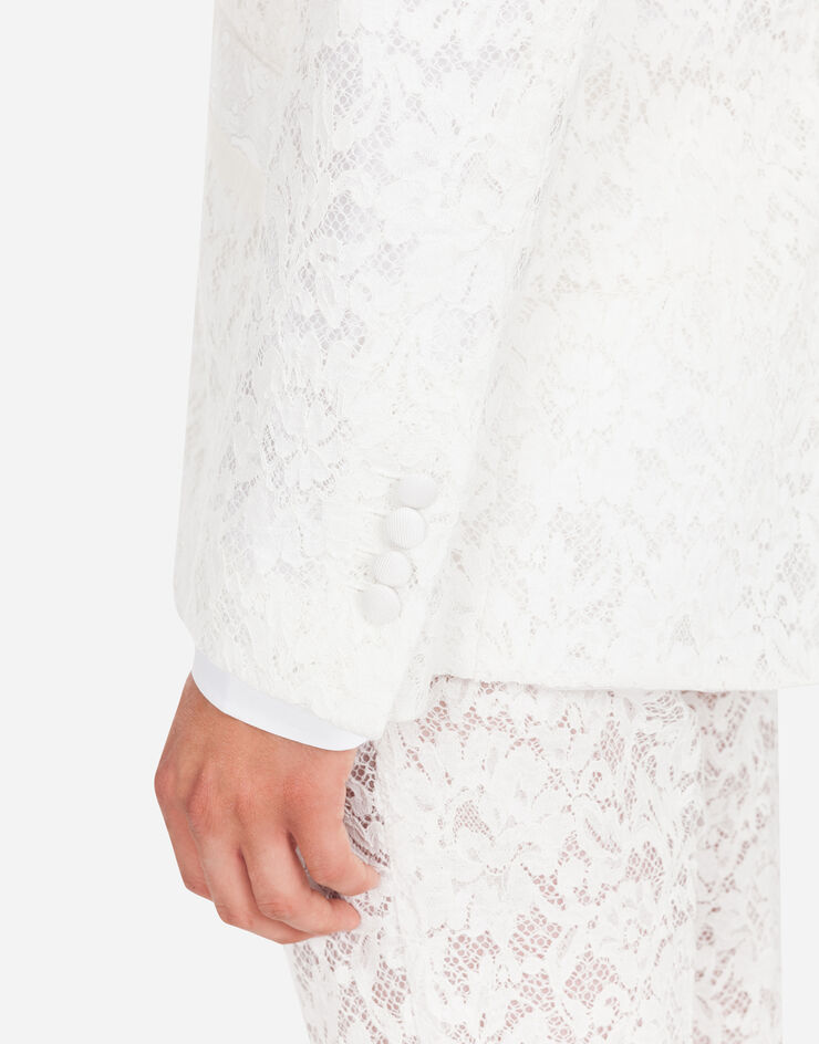Dolce & Gabbana Sicilia jacket in cordonnet lace ホワイト G2OI3TFLM9V