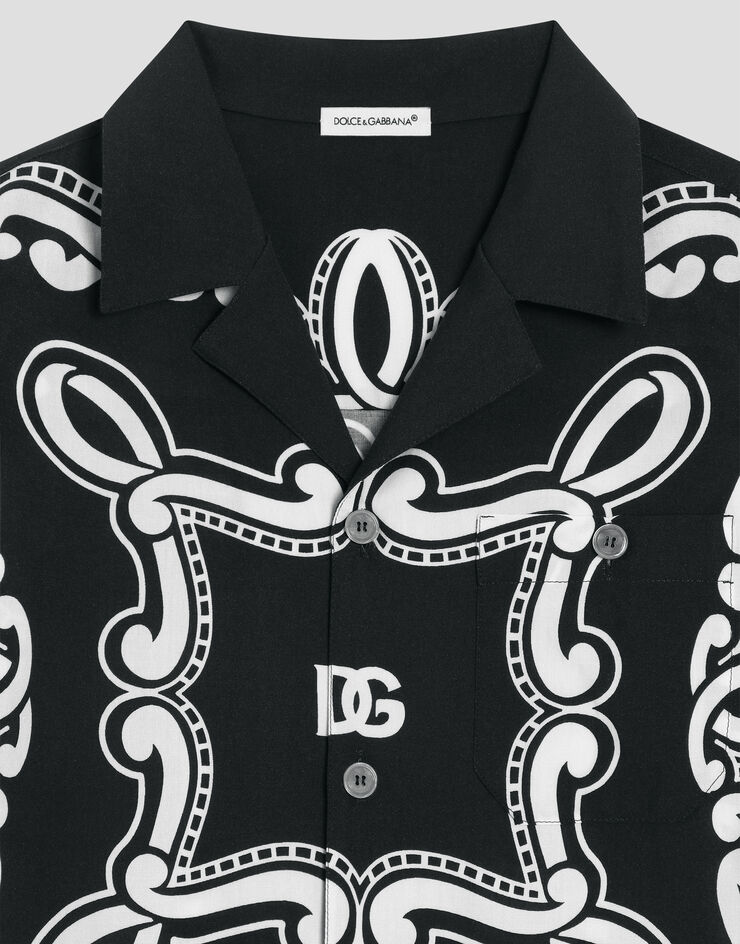 Dolce & Gabbana Batik shirt with bandanna print Print L43S81FP8F7