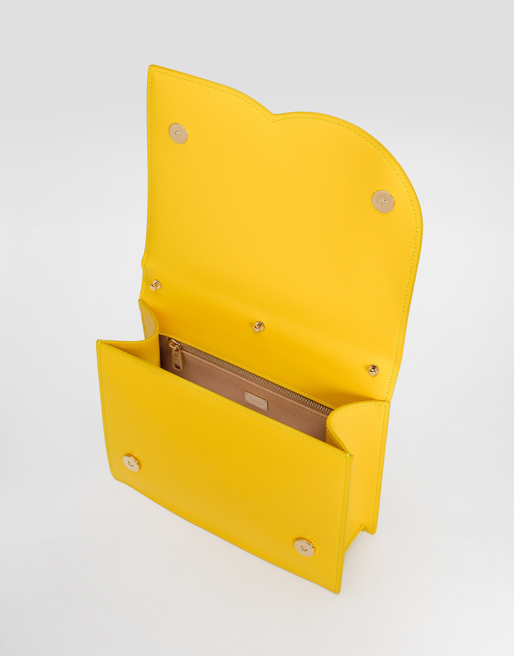 Calfskin DG logo crossbody bag in Yellow for Women Calfskin DG logo crossbody bag in Yellow for Women