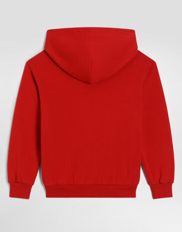 Dolce & Gabbana Hoodie with logo Red L4JWNTG7P4X