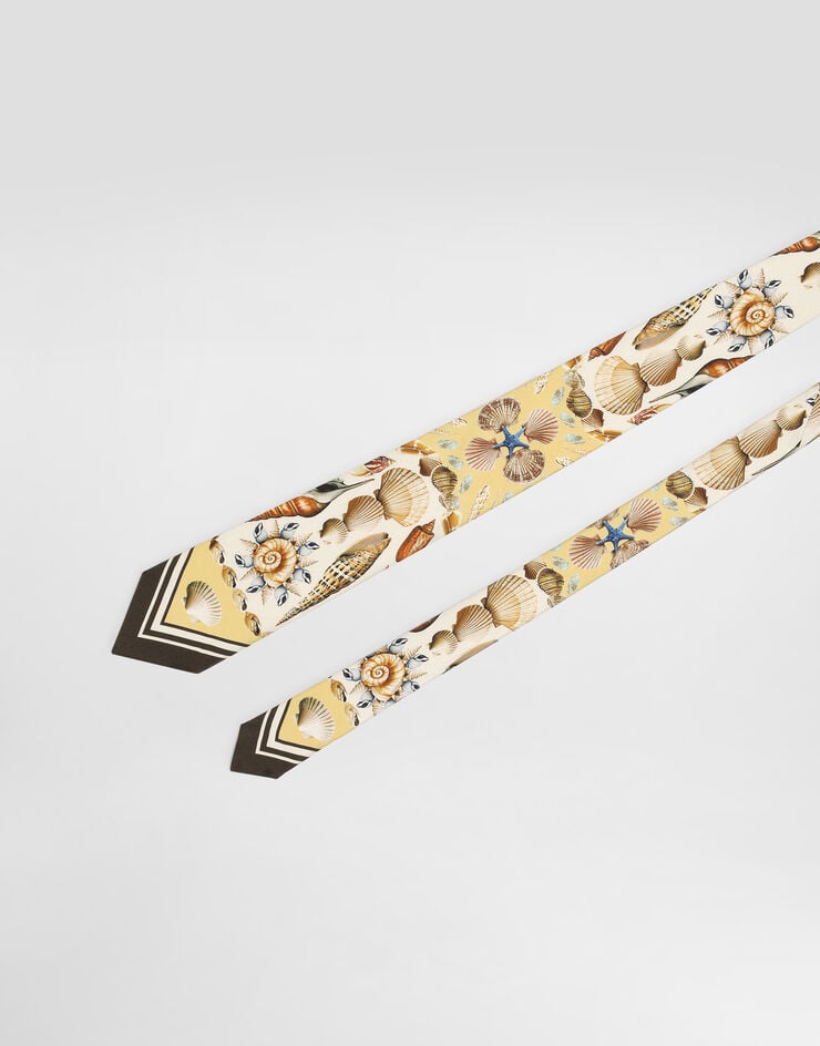 Dolce & Gabbana Shell-print tie Multicolor GT147EG0TJ1