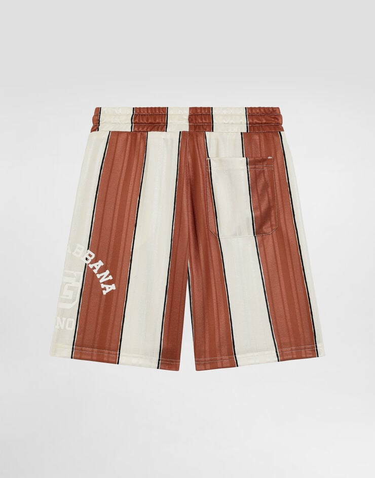 Dolce & Gabbana Striped jersey bermuda shorts Dolce & Gabbana Striped jersey bermuda shorts Multicolor L4JQXAHS7Q5