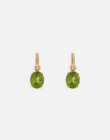 Dolce & Gabbana Pendientes Anna en oro amarillo de 18 kt con peridotos Dorado WERA2GWPE01