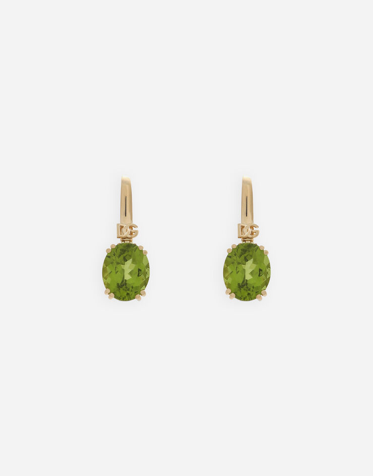 Dolce & Gabbana Anna earrings in yellow gold 18Kt and peridots Gold WEQA2GWPE01