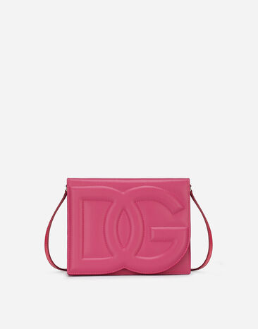 Dolce & Gabbana Umhängetasche DG Logo Bag aus Kalbsleder Rosa BB2179AW752