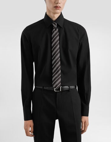 Dolce & Gabbana Striped jacquard tie Multicolor GT149EG0JRY